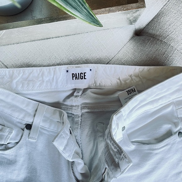 Paige Skyline Straight White Jeans Size 29 - Picture 4 of 7